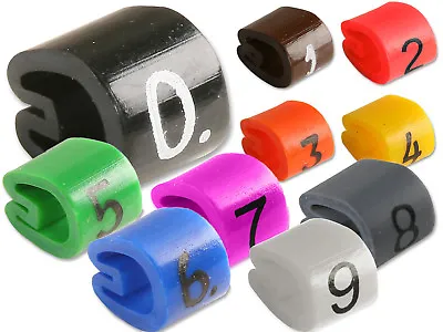 Z-Type Cable Wire Markers Label Tag Management Colour Coded - Various Sizes • £14.19