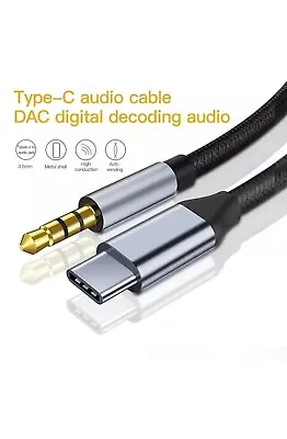 For Samsung IPhone 15 15 Pro Max 15 Plus Type C To Aux Cable Adapter Stereo Car • £6.99