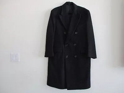 Vtg Ralph Ralph Lauren Coat Mens 40S Dark Blue Wool ? Double-Breasted Pea Coat • $69.99