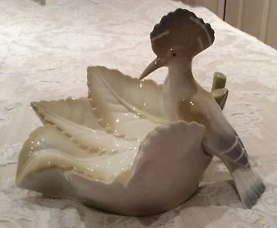 £10 • Buy Porcegama Of Valencia Porcelain Exotic Bird Figurine Dish