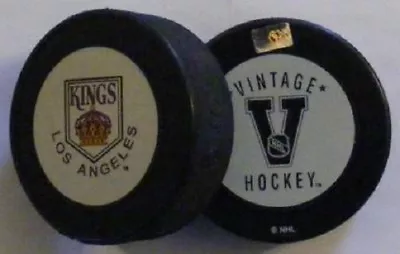 LOS ANGELES KINGS 1967 Crown Original Logo NHL PUCK White Vintage Back - #BL • $7.99