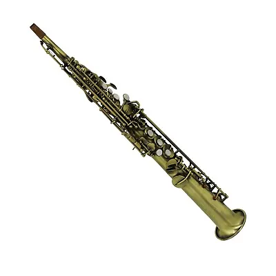 Eastern Music Pro Antique Color Straight Soprano Saxophone With G Key Sop Sax • $399