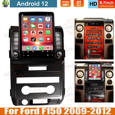 For Ford F150 09-11 12 9.7 Android 13 Carplay Car Stereo Radio GPS Navi WIFI A • $155.48