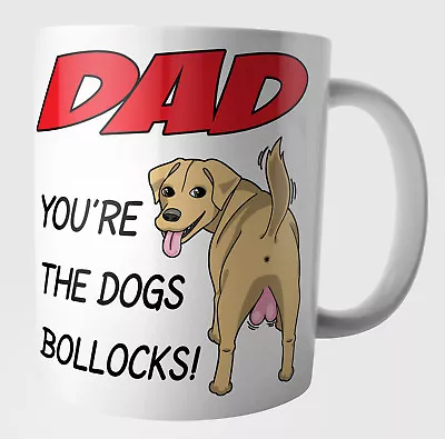 Dad Funny Rude Birthday Fathers Day Christmas Gifts - You're The Dogs Bollocks • £3.99