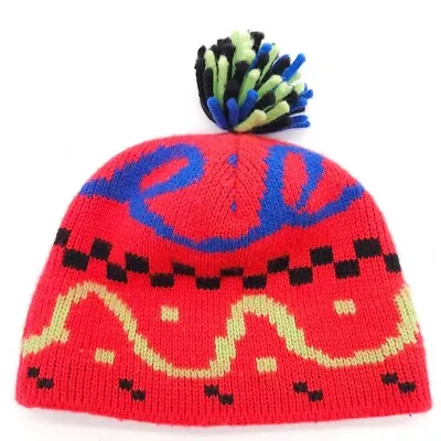 Vintage Wigwam Mills Wool Knit Pom Beanie Hat Winter Ski Snow Cap USA Made Adult • $29.99