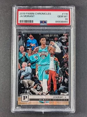 2019-20 Panini Chronicles Panini JA MORANT Rookie RC Memphis Grizzlies PSA 10 GM • $1.99