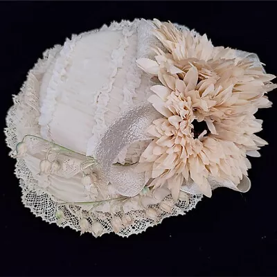 Victorian  Women   Fascinator With Classic Lolita Girl Mini Top Hat Headpiece • $21.99