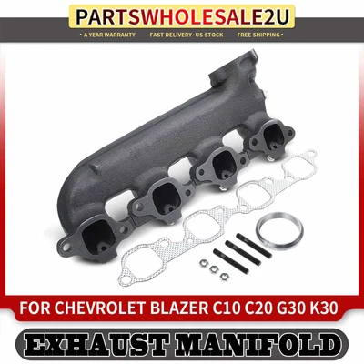 $71.99 • Buy Left Exhaust Manifold With Gasket Kit For Chevrolet C10 C20 C30 Pickup V8 7.4L