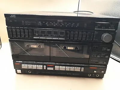Vintage JVC R- E22L Midi Hi-Fi System Stereo Double Cassette Deck Receiver • £15