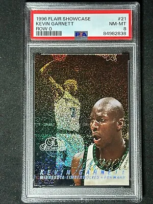 1996 Flair Showcase Row 0 Kevin Garnett #21 PSA Graded Card Timberwolves SP RARE • $64.95