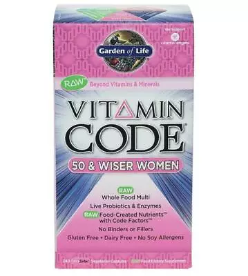 Garden Of Life Vitamin Code 50 & Wiser Women Capsules - 240 Count • $110.99