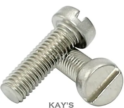 M1.4 Slotted Cheese Head Machine Screws A2-70 Stainless Steel Slot Drive Bolts • £2.94