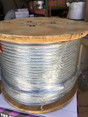 1/4  -5/16   X 200' ( 7x19 ) Vinyl Coated Galvanized Aircraft Cable- Reels  • $155