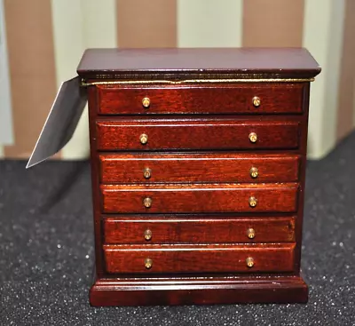 Bombay Mini Haberdasher Credenza Dresser Brown Wood  (1999) 1844579 • $15