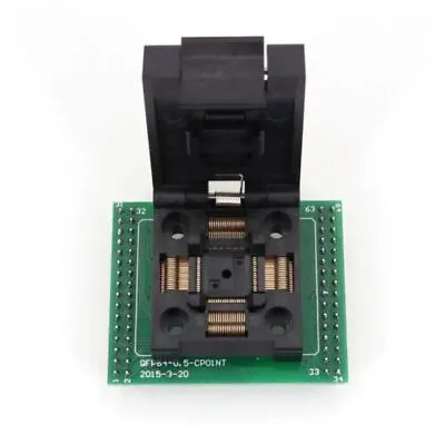 QFP64 TQFP64 To DIP64 Pitch 0.5mm IC Programmer Adapter Test Socket #WD9 • $27.29