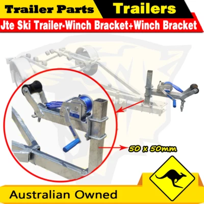 $180 • Buy Winch Post + Winch & Bracket Set Suits Jet Ski Boat Trailers U Bolt Included Gal