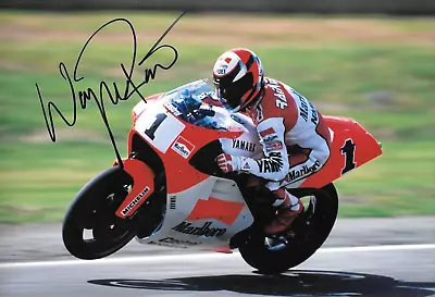 Wayne Rainey SIGNED 12x8 Marlboro Team Roberts Yamaha YZR500  1992 • $55.98