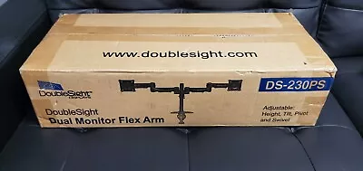 Double Sight Display Dual Monitor Flex Arm Swing Style DS-230PS • $25