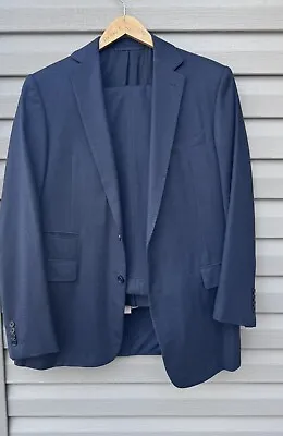 Ralph Lauren Purple Label Blue Wool 2 Pc Suit 42L 36x31.5 Pants Jacket Blazer • $199