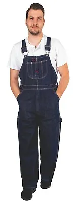 Mens Denim Dungarees Work Wear Bib And Brace Overall Painters Decorator Coverall • $30.30