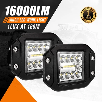 $25.95 • Buy 2 X 5inch OSRAM LED Work Light Flush Mount Flood Spot Reverse Lamp