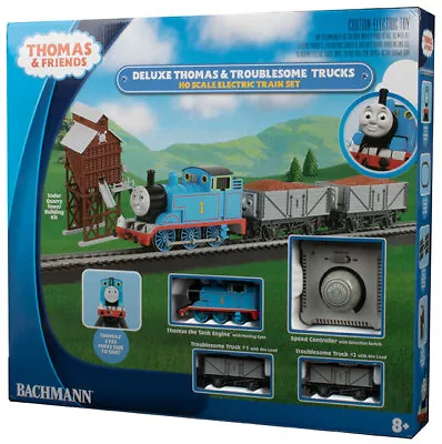  Thomas Train Set Deluxe & The Trouble Trucks Set (HO SCALE) Bachmann • $399