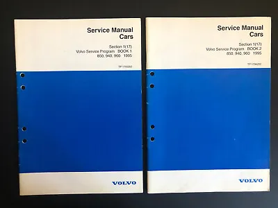 1995 Volvo 850 940 960 Service Program Manual Book 1 And 2 • $59.95