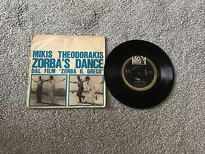 Mikis Theodorakis  - Zorba's Dance  7” Vinyl Single Record Rare Italian Import • £19.95