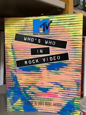 MTV Who's Who In Rock Video Paperback 1983 • $22.75