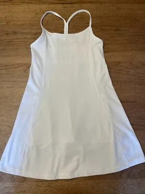 PINK Victoria’s Secret Optic White MEDIUM Cotton Active Sleeveless Dress VS • $20.99