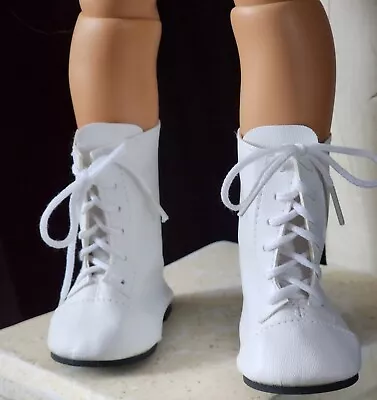 Doll Laceup Boots Monique85mm White Chatty CathyMy MeadowMy Twinn 20  Doll • $16.99