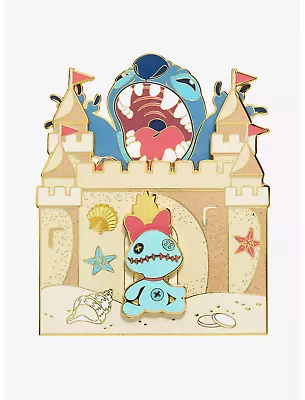 Loungefly Disney Lilo & Stitch Sandcastle Beach Surprise Collector Box Pin LE • $19.95