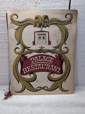 Palace Restaurant Menu Santa Fe New Mexico 1960s • $59.50