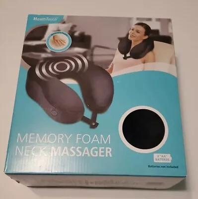 Neck Vibrating Massager  Health Touch Memory Foam Neck Pillow Home Office Travel • $4.99