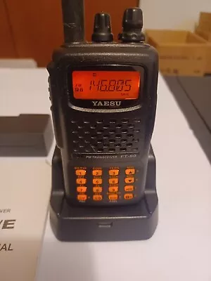 Yaesu FT-60R Dual Band Handheld Radio Transceiver Charging Dock EXCELLENT COND. • $102.51