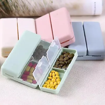 Weekly Pill Box Portable Pill Dispenser Vitamins Magnet Folding Storage Cases • $3.47