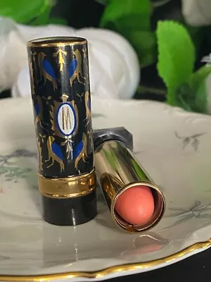 Vintage Michel De Luxe Paris Ny London Lipstick Metal Ornate Tube Wine N' Soda  • $34.19