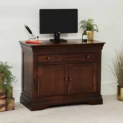 £479 • Buy French Hardwood Mahogany Stained Hideaway Computer Desk- HW54