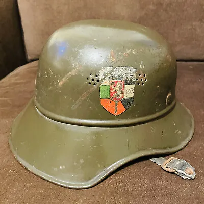 Rare Original WWII WWI German Helmet M16-18 Bulgarian Legion PVHZ Good Condition • $1147.50
