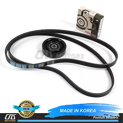 $29.85 • Buy Serpentine V-Ribbed Belt & Tensioner Kit Fits 02-08 Hyundai Elantra Tiburon 2.0L