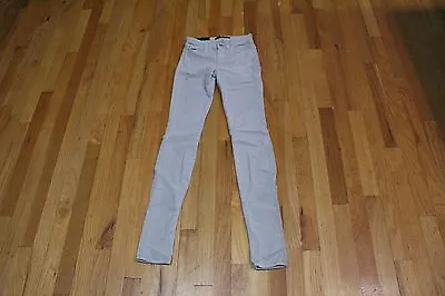 J Brand Corduroy Mid Rise Stacked Super Skinny Pants Silver Dust Size 23 New • $39.99