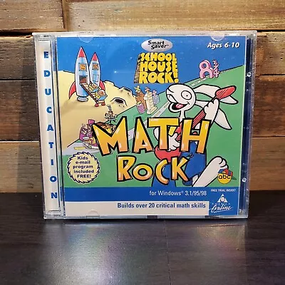 Math CD-ROM The Learning Company Schoolhouse Rock Math Rock 1998 Age 6-10 Win PC • $10.49