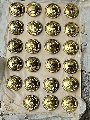 New: 1949 Naval Uniform Buttons - Kings Crown • £95