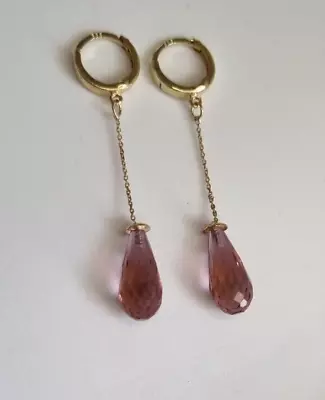 Diaspore (Zultanite Csarite) Color Change Earrings Solid 14K Gold Earrings • $383.07