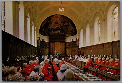 Service In The Chapel  Royal Hospital Chelsea London England Postcard • £5