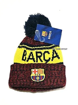 EL Barca FCB Barcelona 2023 Beanie Hat  Messi Soccer Sports Youth Adult Size New • $12.99