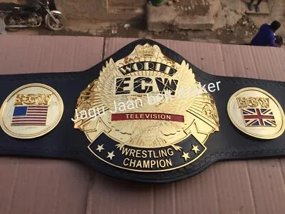 ECW World Television Wrestling Championship Belt Adult Zinc Plates • $285