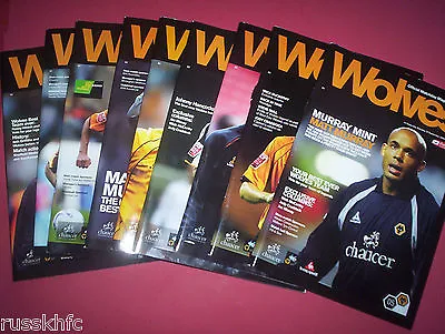 £2.50 • Buy 2006/07 - Wolves Home Programmes You Choose From List (2007)