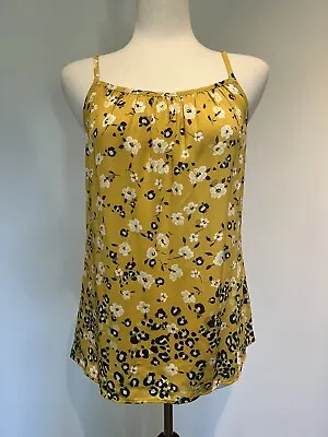 Cabi #5735 Couple Cami Floral Cheetah Yellow Womens Size Small NWOT • $18