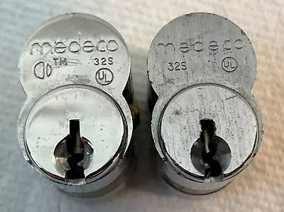Lot Of Two (2) MEDECO 32S Interchangeable Core Cylinders ~ No Keys • $20